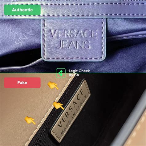 how to spot fake versace backpack|versace authentication check.